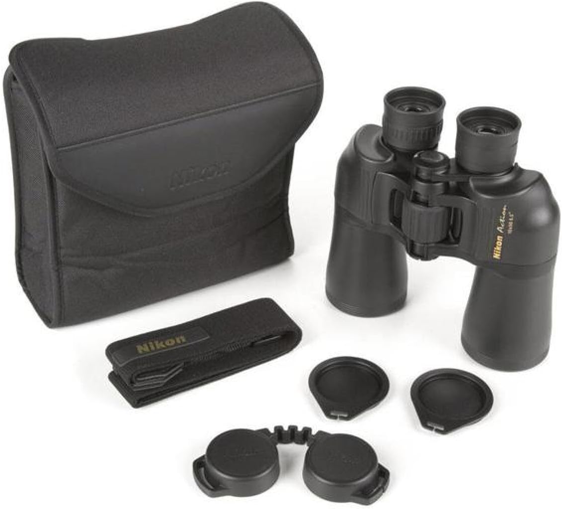 Nikon ACULON A211 10x50 Binocular | Multilayer coating, Porro prism Binocular with turn and slide eyecups, Tripod Adaptable | Official Nikon USA Model